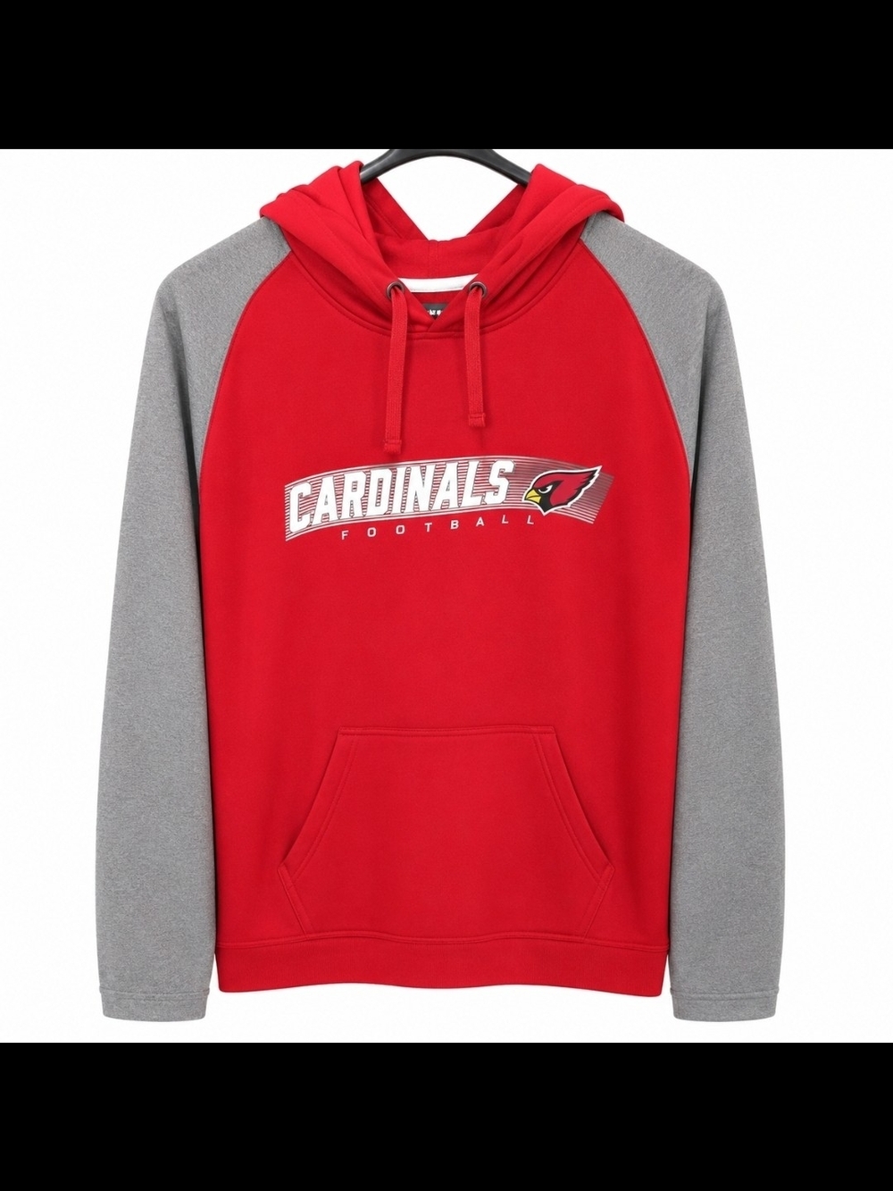 Men's NFL Apparel Arizona Cardinals Red & Gray Hooded Sweatshirt Size 2XL